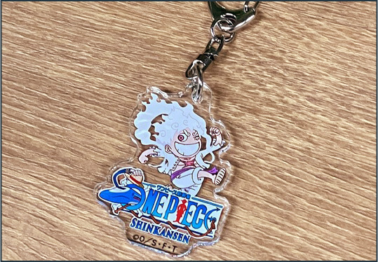 ONE PIECE Shinkansen Die-Cut Keyholder “Luffy (Gear 5)”