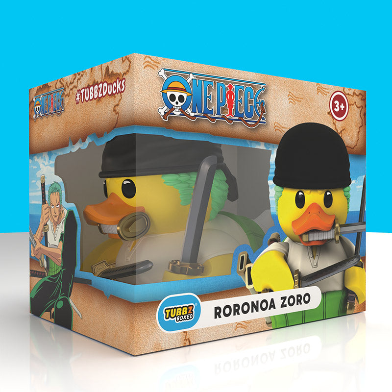 Zoro One Piece TUBBZ Boxed Edition in its official window packaging.